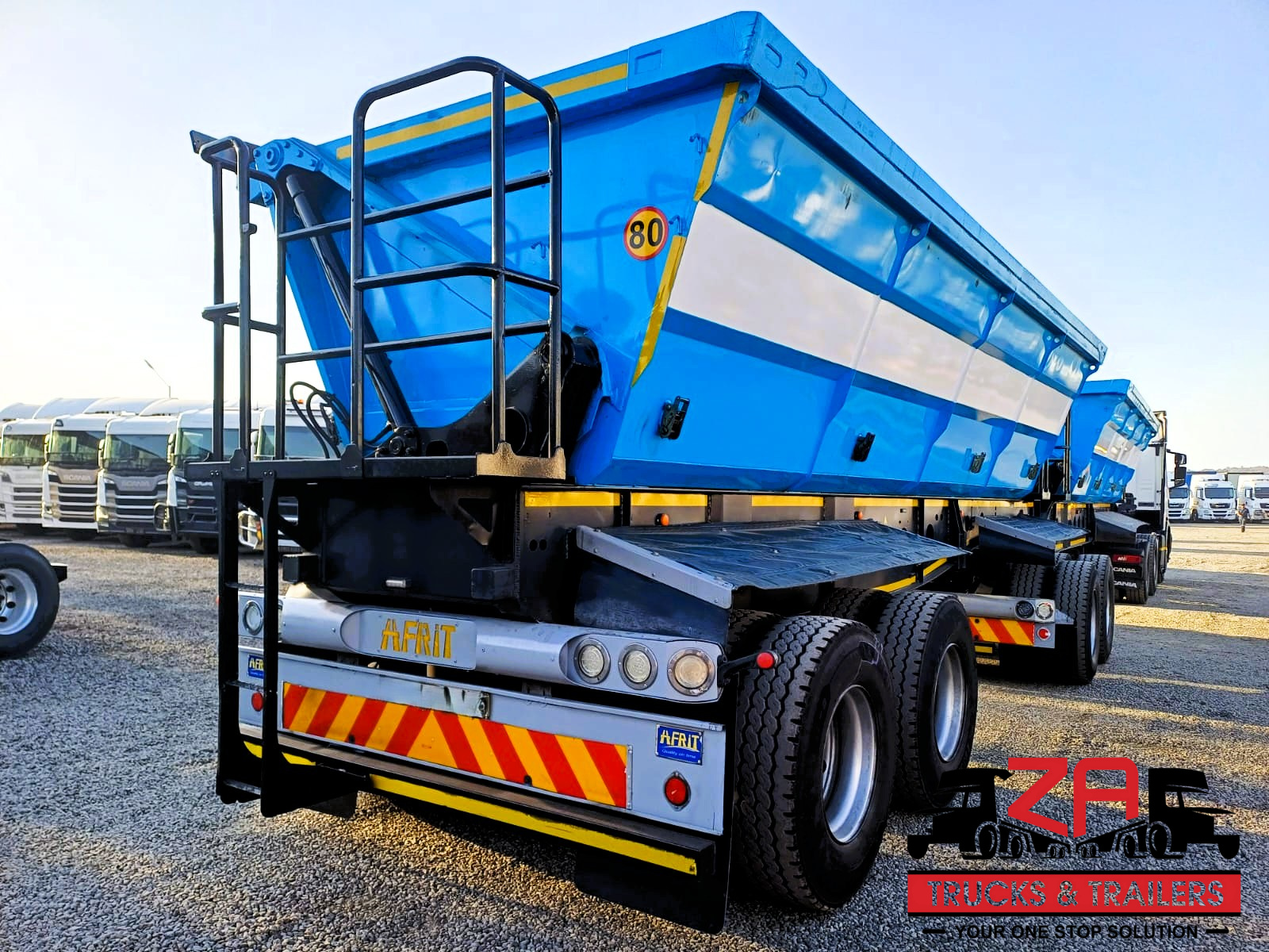 2018 AFRIT 40 CUBE SIDE TIPPER TRAILER #53197